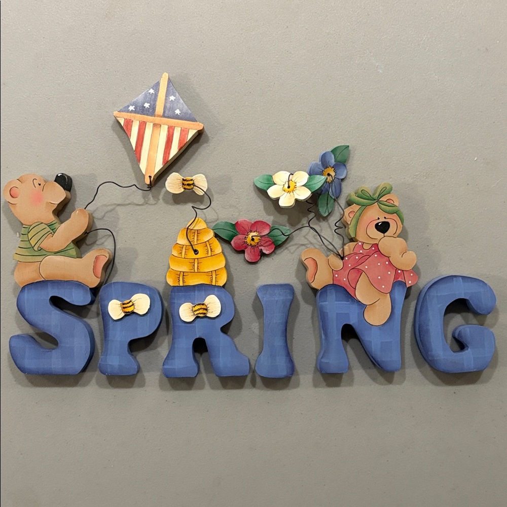 Spring  Wooden Letters Hand Crafted Home Decor - Picture 10 of 14